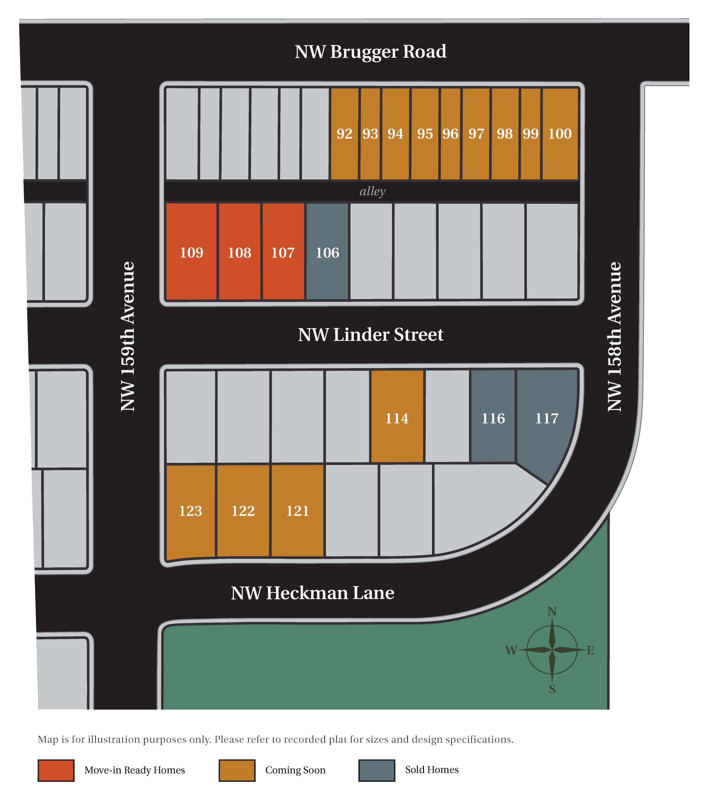 Arbor Homes - North Bethany Creek Map 5-19-17
