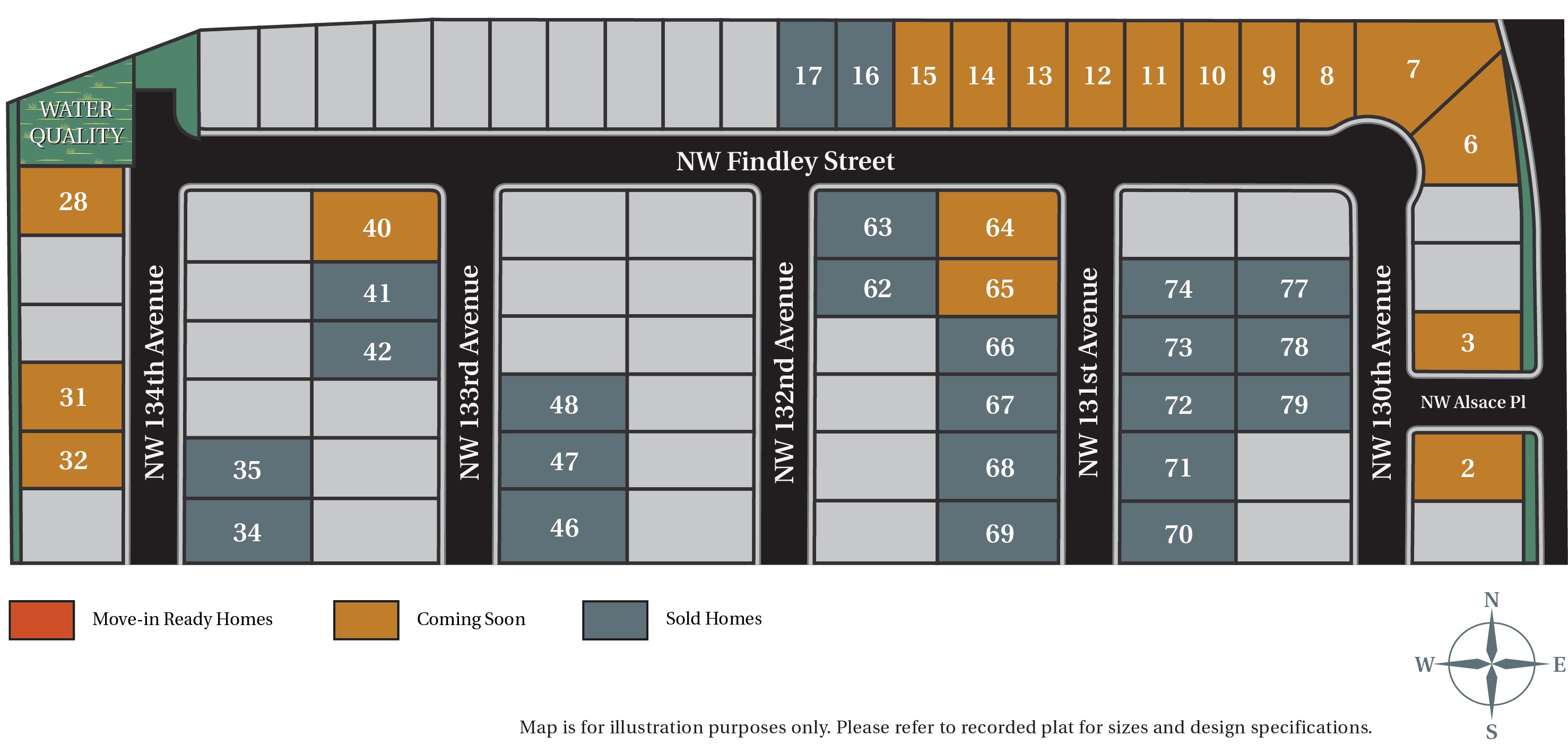 Arbor Homes - Findley Heights Community Map 7-13-17