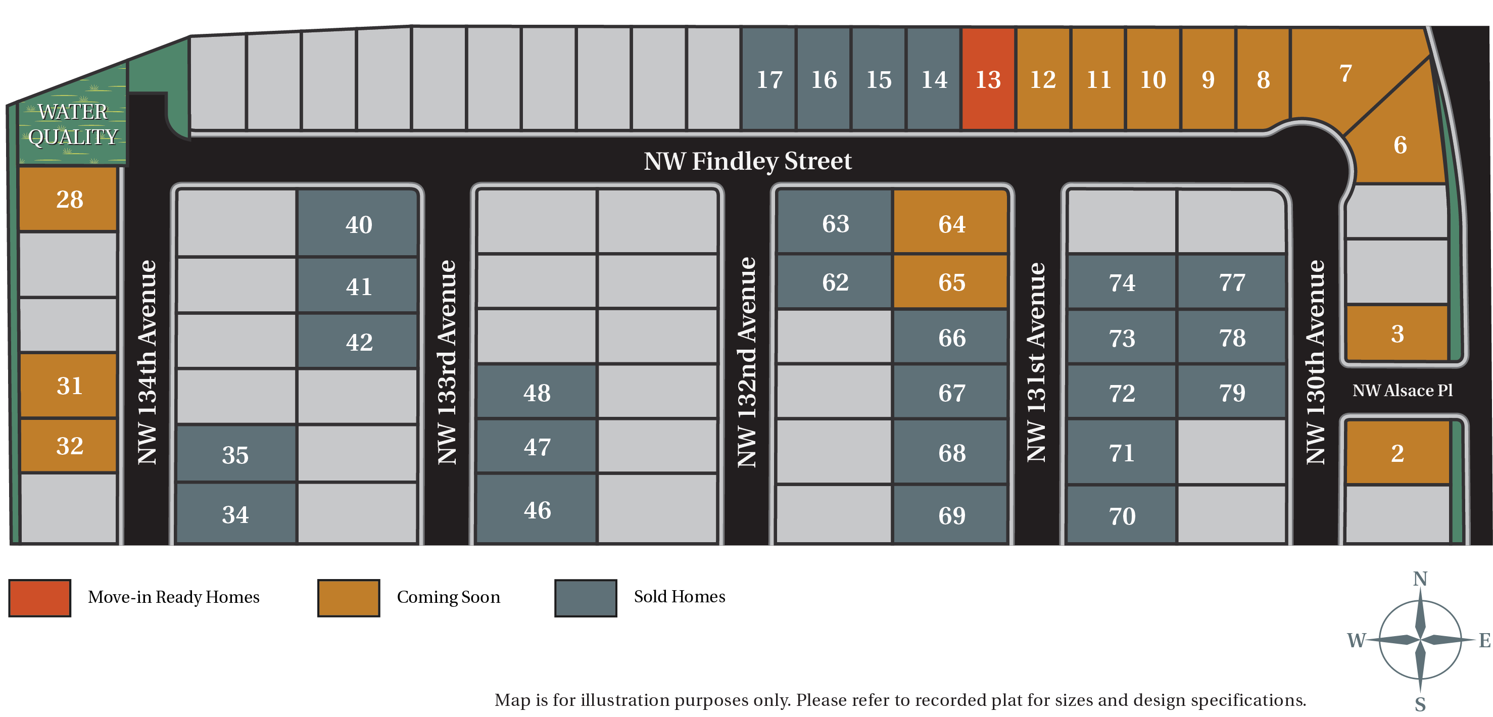 Arbor Homes - Findley Heights Community Map 9-1-17
